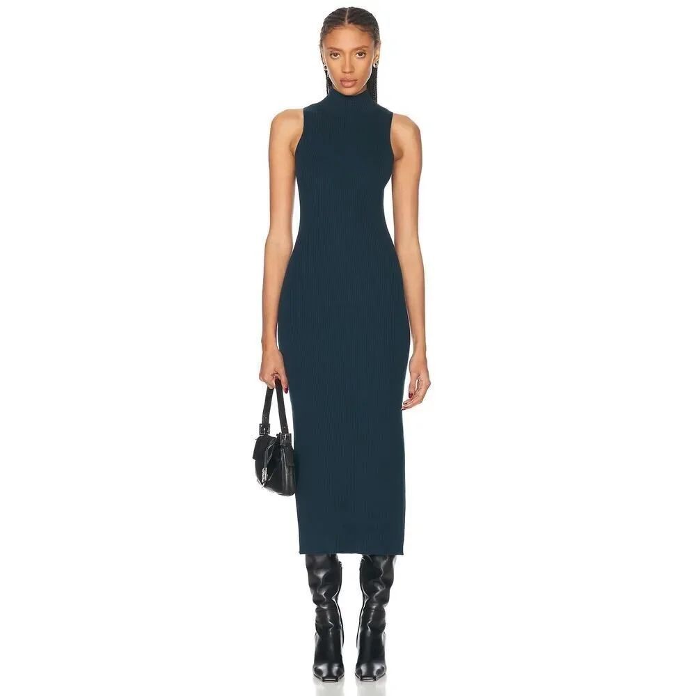 Sablyn LAUREN MOCK NECK FITTED DRESS | COMPASS small